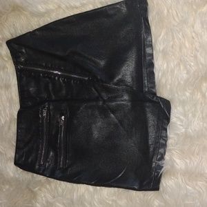 Faux Leather mini skirt